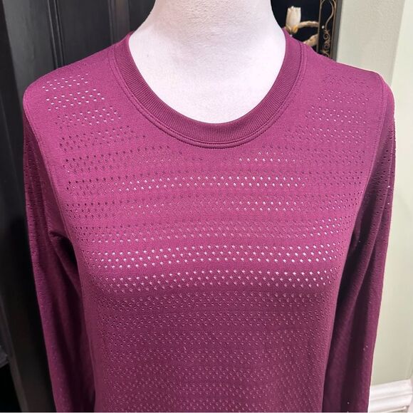 Lululemon Swiftly Tech Long Sleeve Crew – Dark Berry Purple – Size 8 - Picture 2 of 9